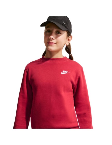 Nike Sportswear Club Fleece Kids' Sweatshirt Red FD3006 608