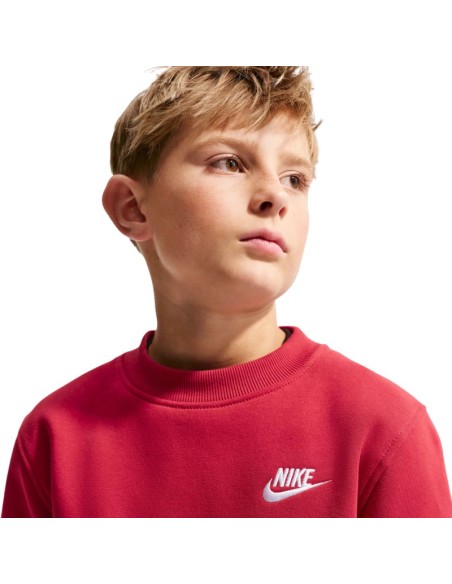 Nike Sportswear Club Fleece Kids' Sweatshirt Red FD3006 608