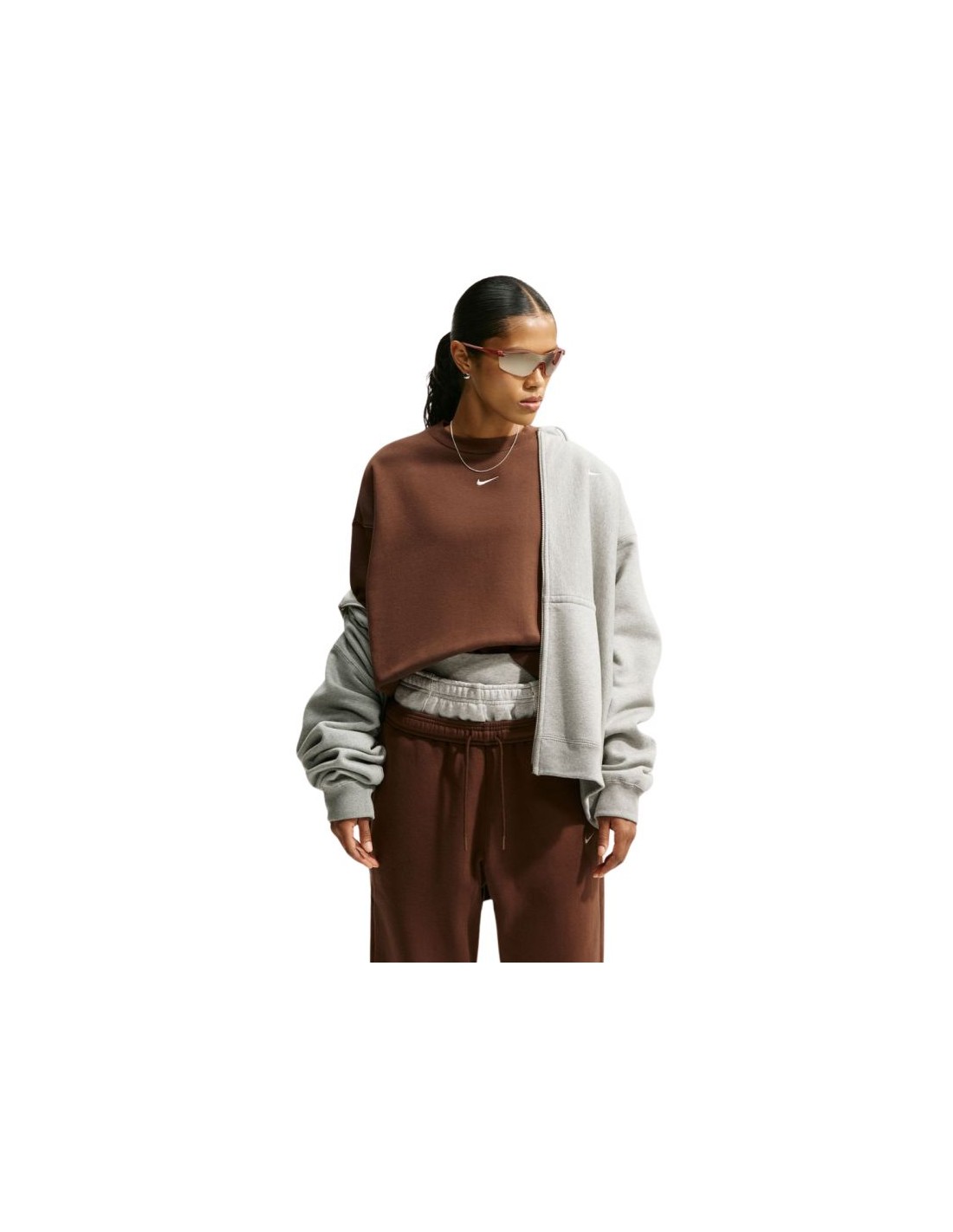 Nike Studio Fleece Women's Sweatshirt Brown IM8082 259
