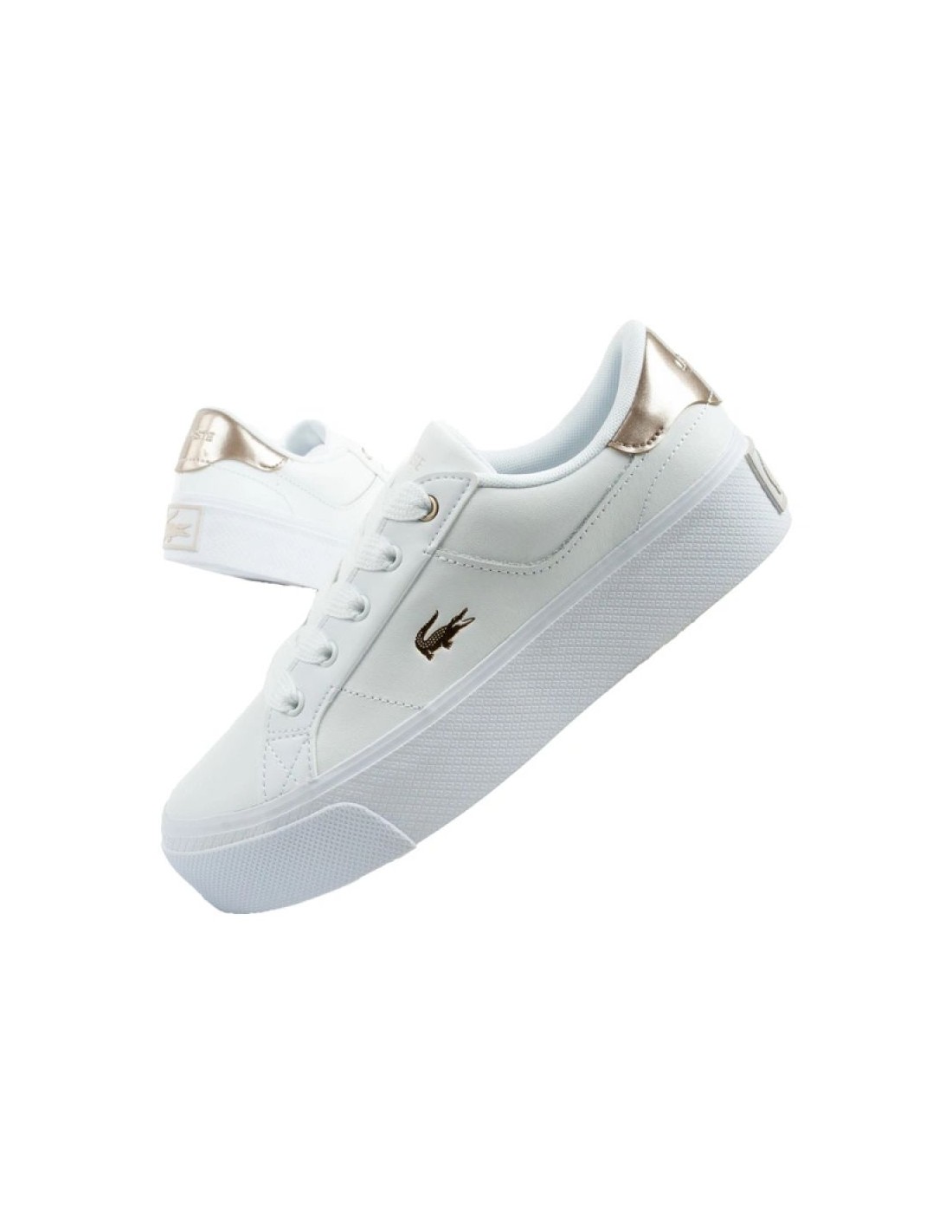Lacoste women's sports shoes Ziane Platform 126 sneakers white fashionable