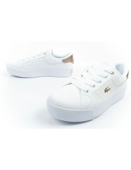 Lacoste women's sports shoes Ziane Platform 126 sneakers white fashionable