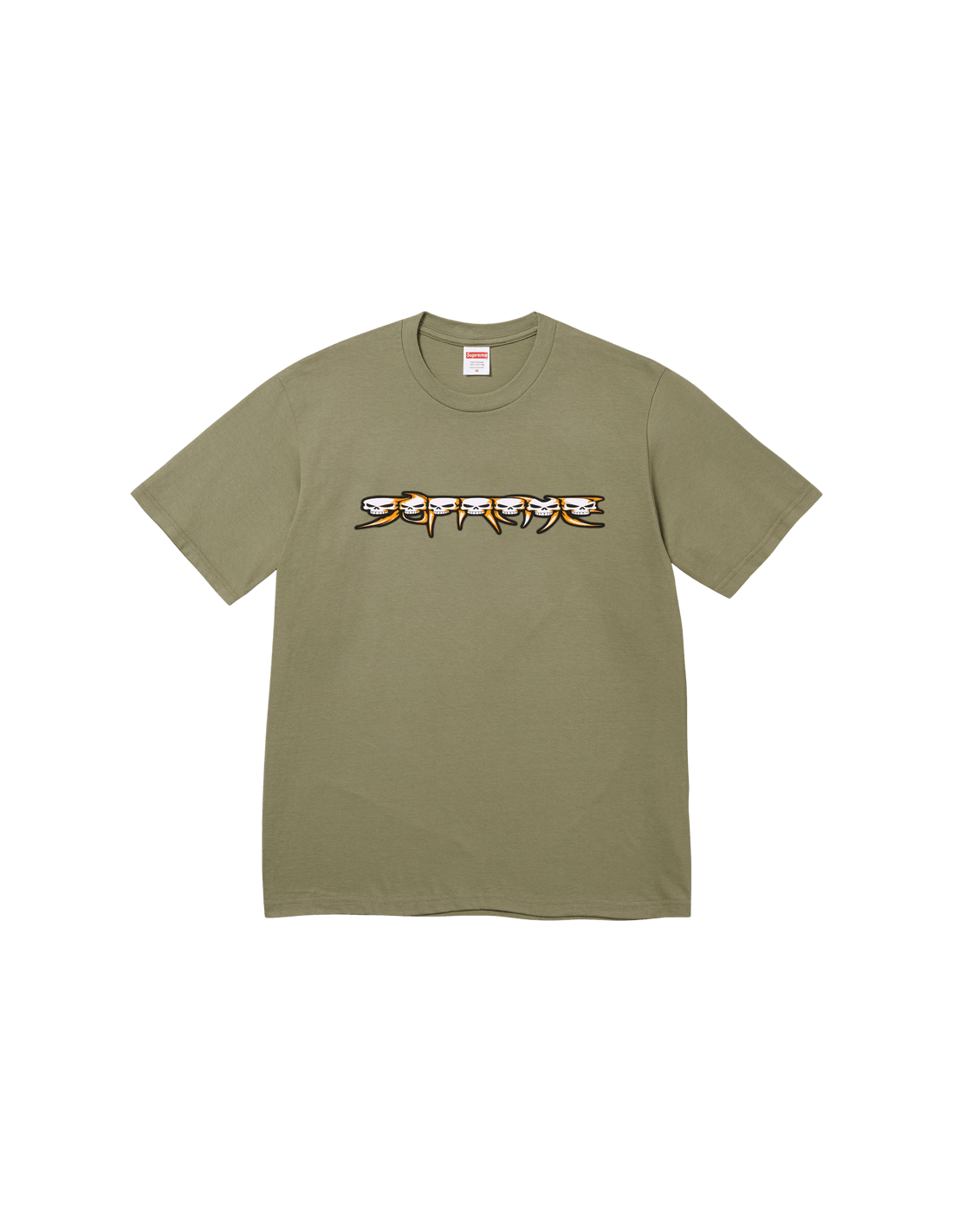 Supreme Skulls Spellout Tee 'Light Olive' FW26T24LIGHTOLIVE MBS