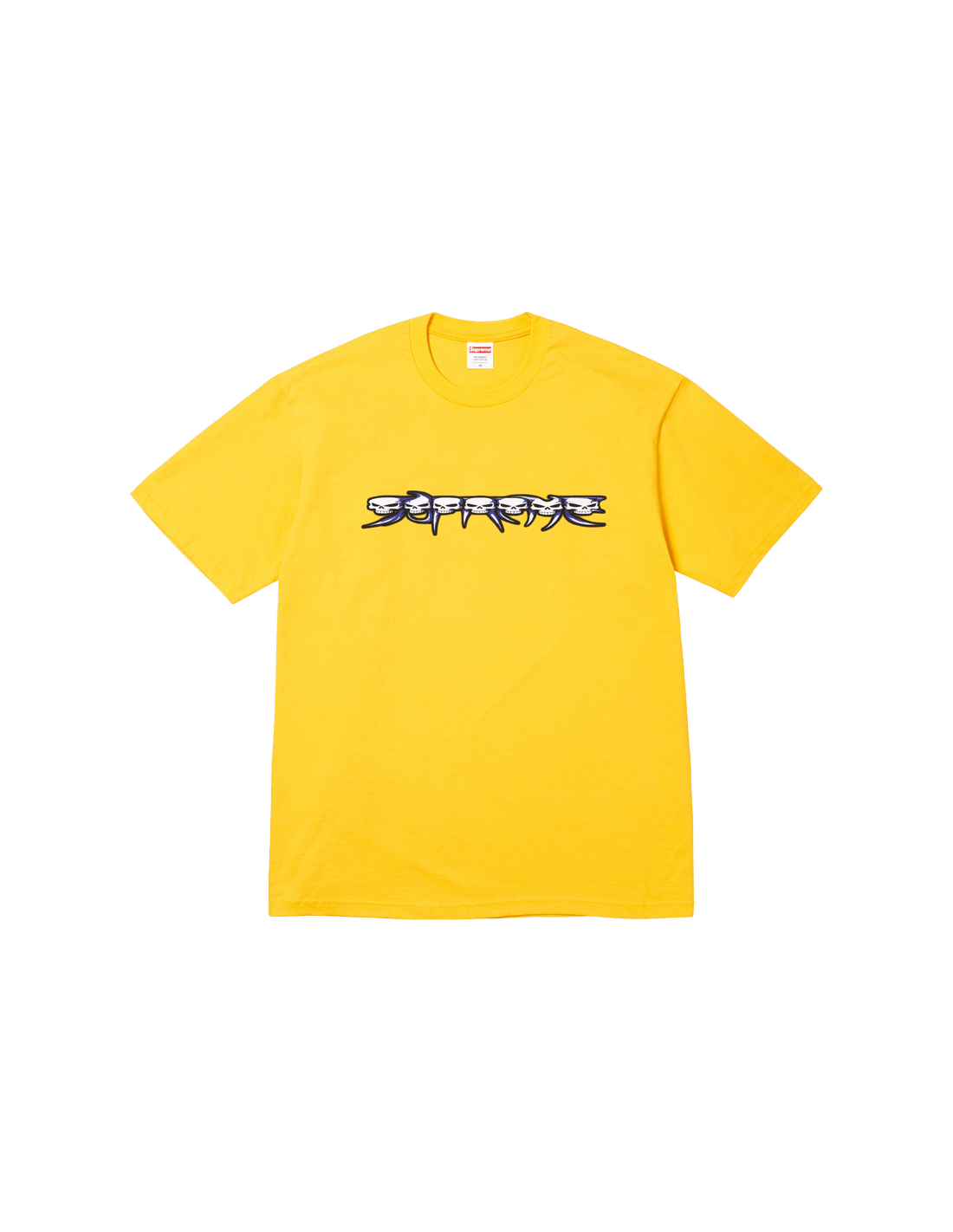 Supreme Skulls Spellout Tee 'Yellow' FW26T24YELLOW MBS
