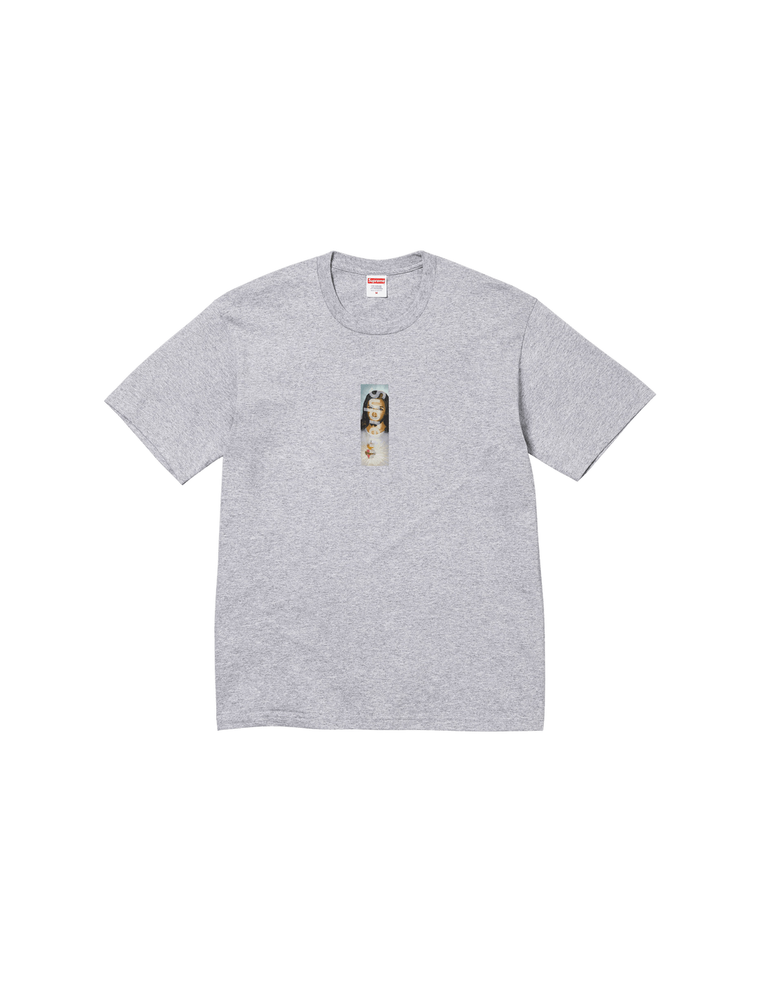 Supreme Prayer Card Box Logo Tee 'Heather Grey' FW26T68HEATHERGREY MBS