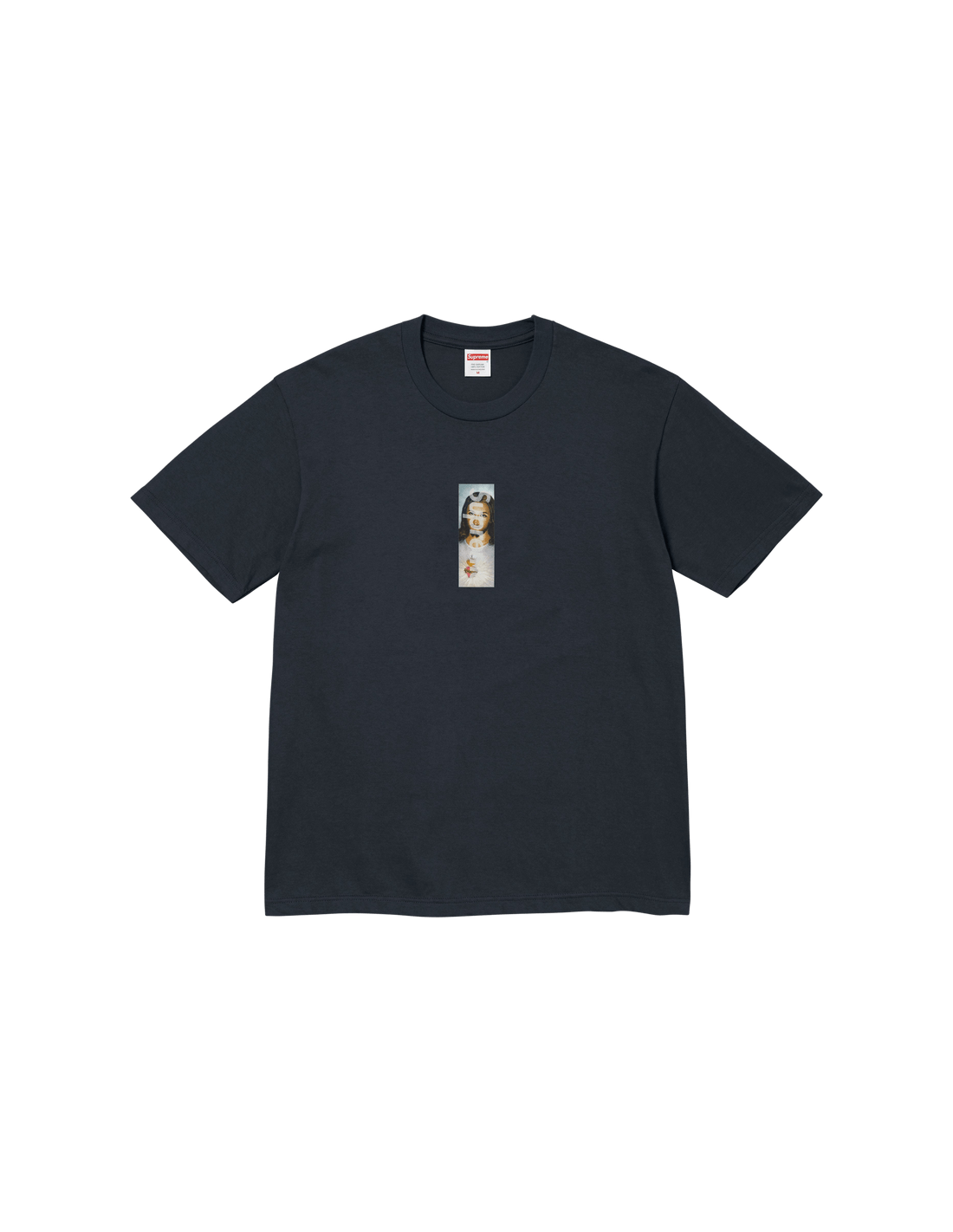 Supreme Prayer Card Box Logo Tee 'Navy' FW26T68NAVY MBS