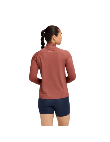 Hoka W GlideTech Quarter Zip Longsleeve 1164155ROUG
