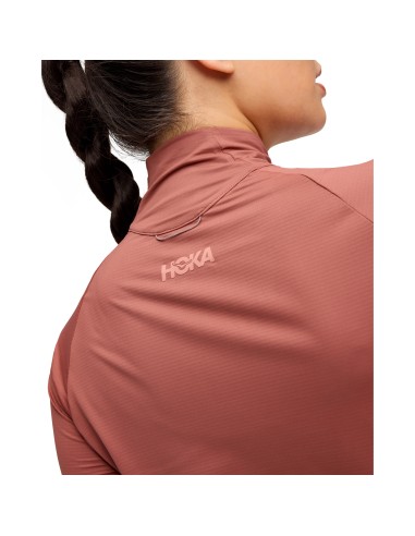 Hoka W GlideTech Quarter Zip Longsleeve 1164155ROUG