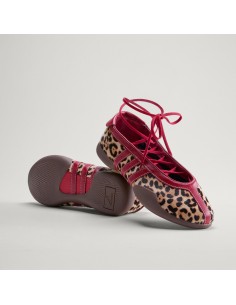 adidas Taekwondo Mei Ballet Leopard Print Team Victory Red Women's KJ0647 MBS