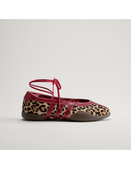 adidas Taekwondo Mei Ballet Leopard Print Team Victory Red Women's KJ0647 MBS