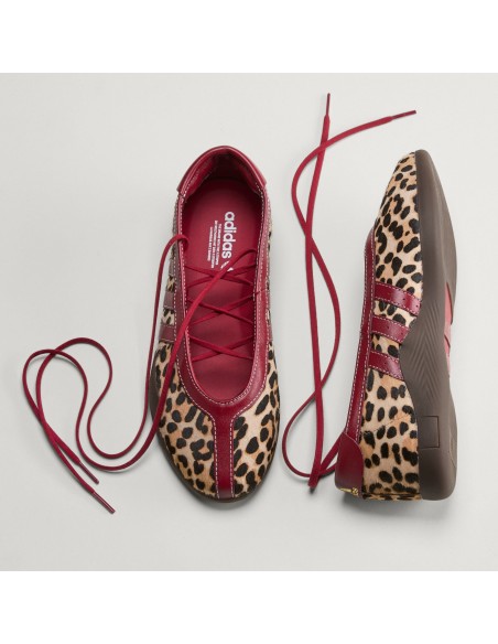 adidas Taekwondo Mei Ballet Leopard Print Team Victory Red Women's KJ0647 MBS