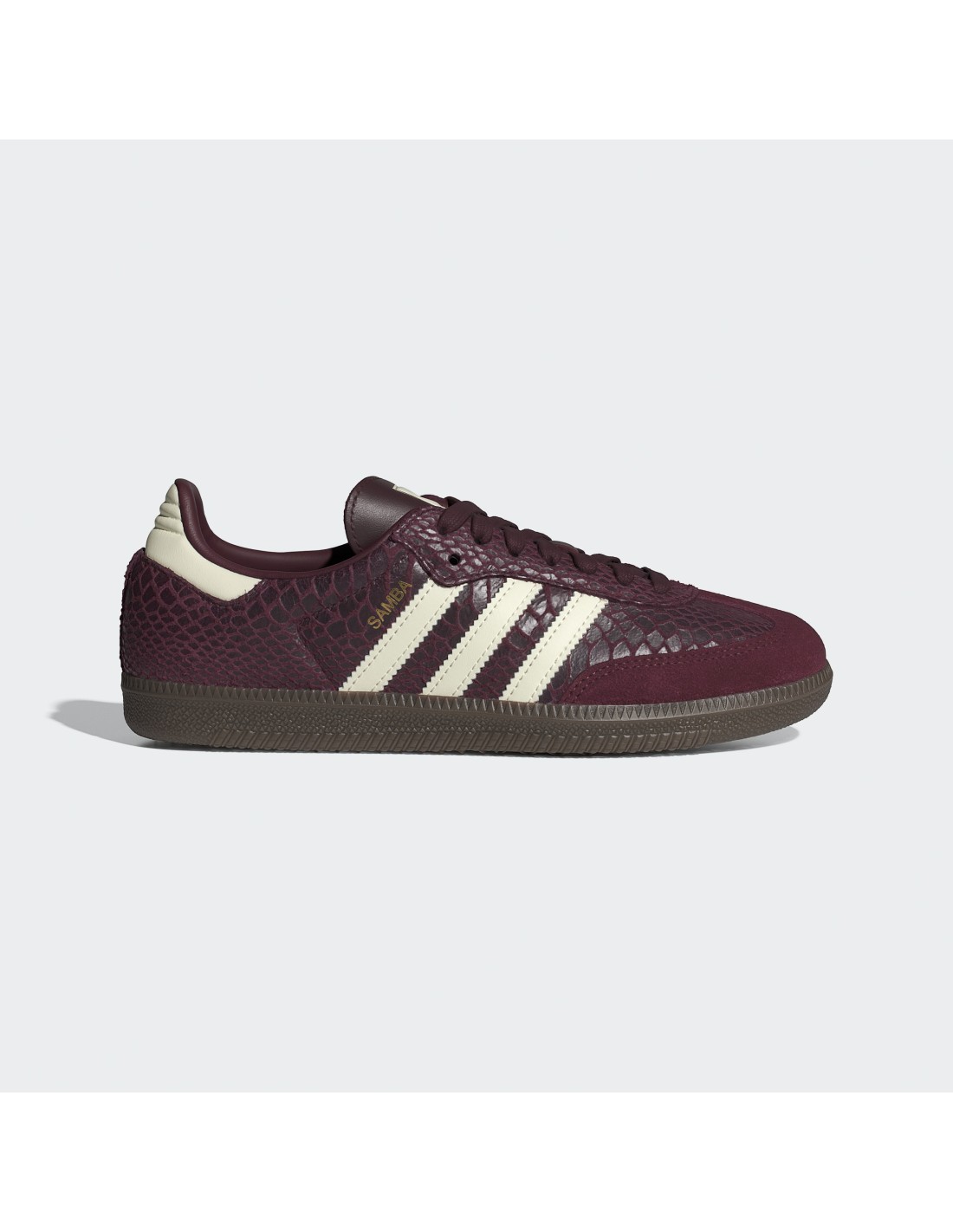 adidas Samba OG Snakeskin Maroon Cream White Women's IH3979 MBS