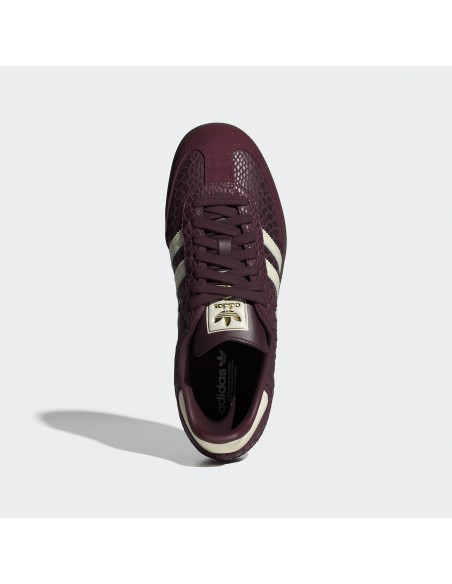adidas Samba OG Snakeskin Maroon Cream White Women's IH3979 MBS
