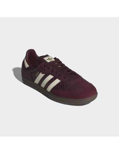 adidas Samba OG Snakeskin Maroon Cream White Women's IH3979 MBS