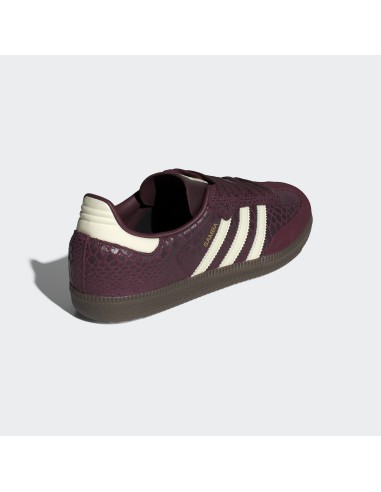 adidas Samba OG Snakeskin Maroon Cream White Women's IH3979 MBS