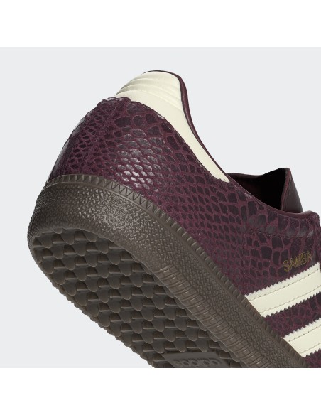 adidas Samba OG Snakeskin Maroon Cream White Women's IH3979 MBS