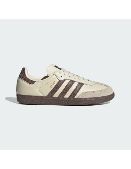 adidas Samba OG Cream Earth Strata Maroon Women's IH3980 MBS