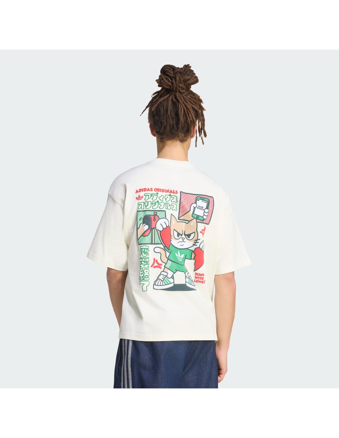 Adidas VDAY HEART BROKEN CAT GRAPHIC TShirt KW6396 MBS