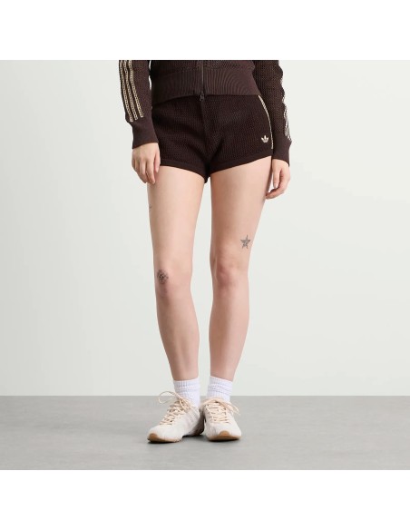 Adidas Crochet Shorts Aurora Coffee Magic Beige KQ6653 MBS