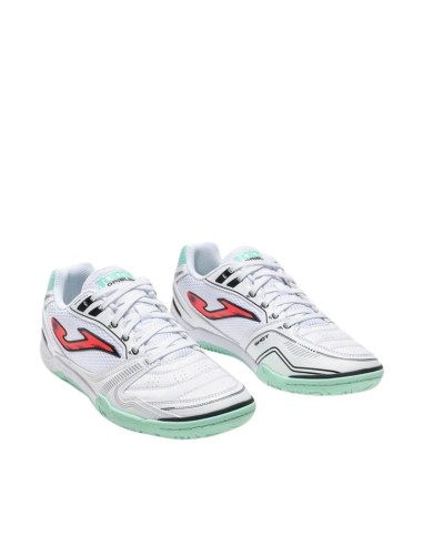 Joma Dribling Indoor 2632 white and turquoise DRIS2632IN football boots