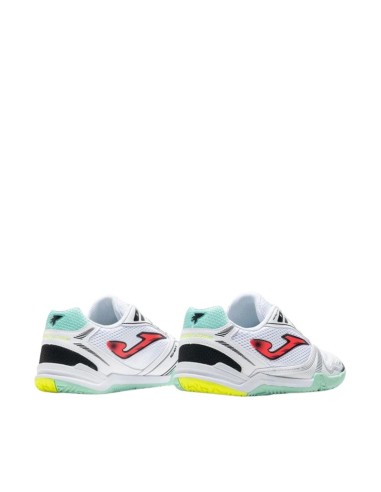 Joma Dribling Indoor 2632 white and turquoise DRIS2632IN football boots