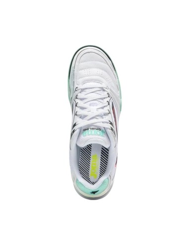 Joma Dribling Indoor 2632 white and turquoise DRIS2632IN football boots
