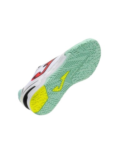 Joma Dribling Indoor 2632 white and turquoise DRIS2632IN football boots