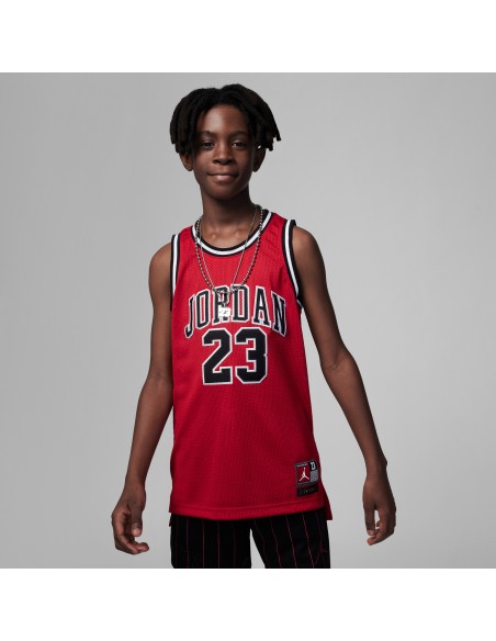 Air Jordan Junior Michael Jordan 23 Red Kids' Basketball Jersey 95A773R78