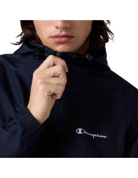 Champion Windbreaker Men's Jacket Navy Blue 222272 BS501