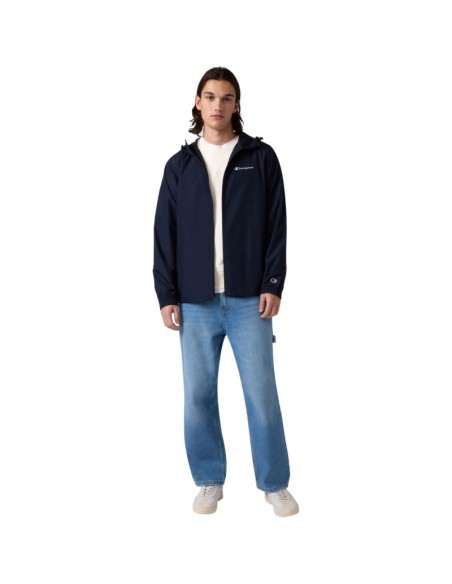 Champion Windbreaker Men's Jacket Navy Blue 222272 BS501