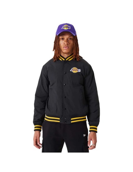 New Era NBA Los Angeles Lakers Script Bomber Jacket 60332205