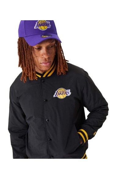 New Era NBA Los Angeles Lakers Script Bomber Jacket 60332205