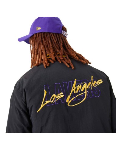 New Era NBA Los Angeles Lakers Script Bomber Jacket 60332205