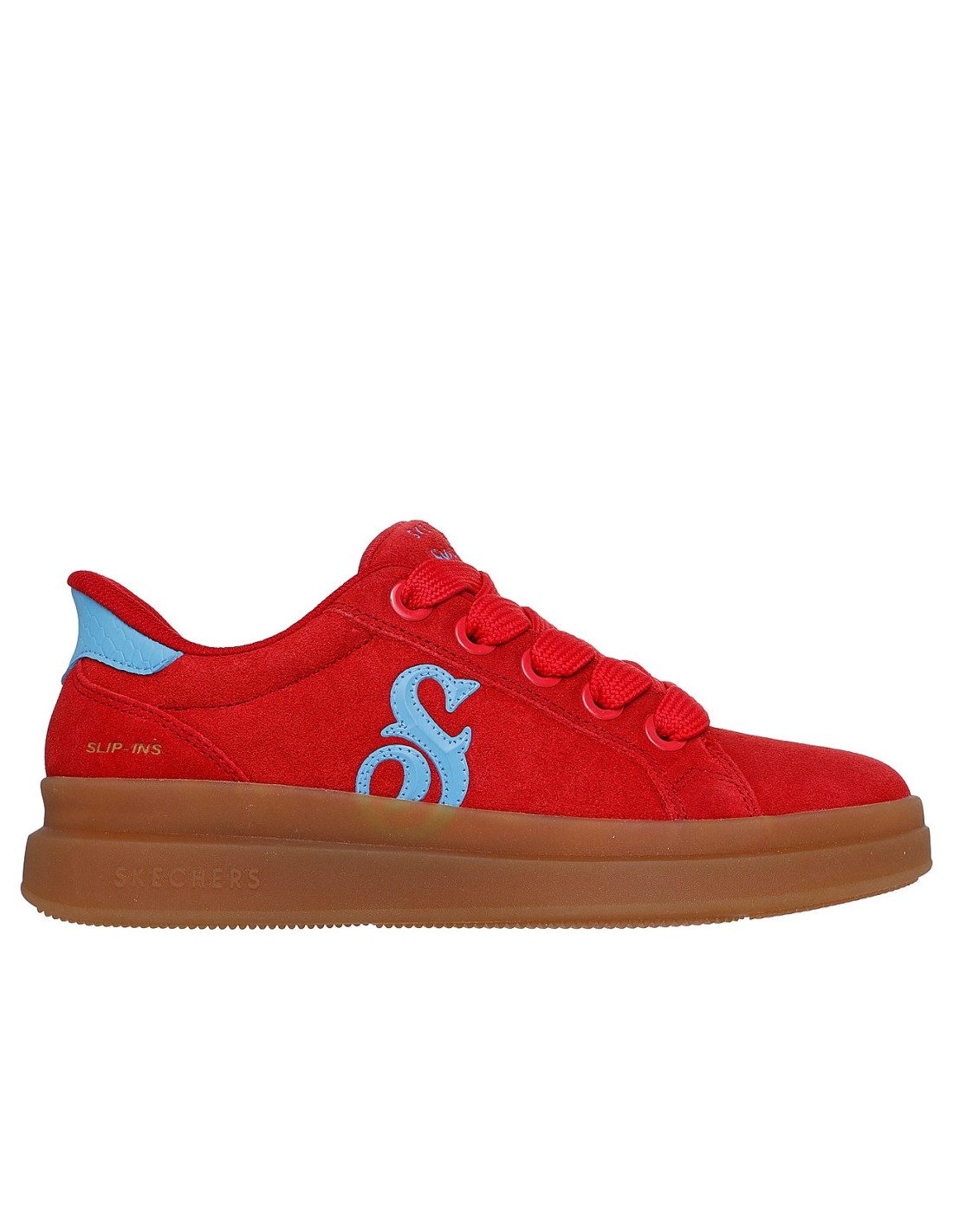 Skechers SlipIns Suede Snoop Cupsole Sneaker 186100RDBL