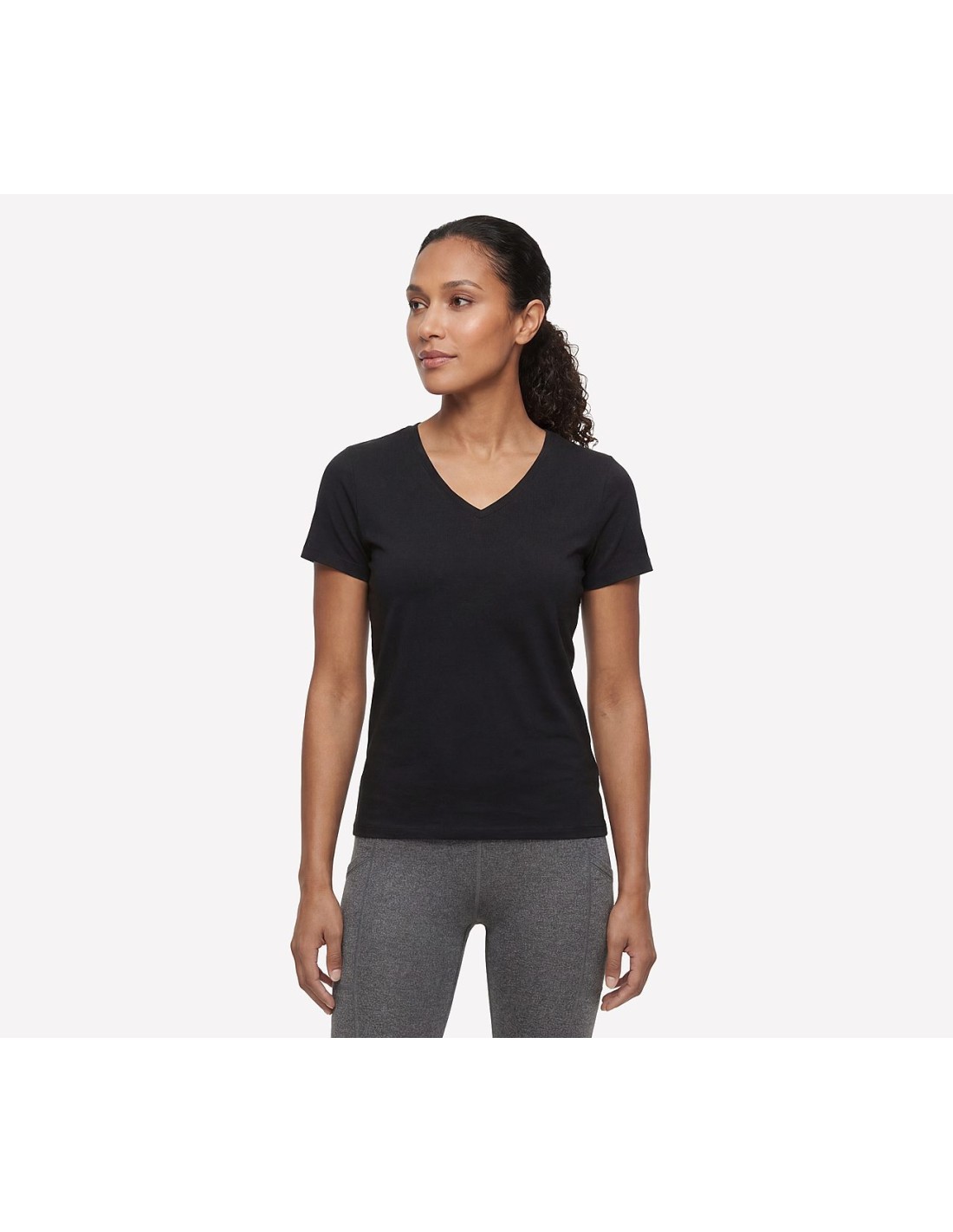 Skechers Pima VNeck Tee TP130BLK