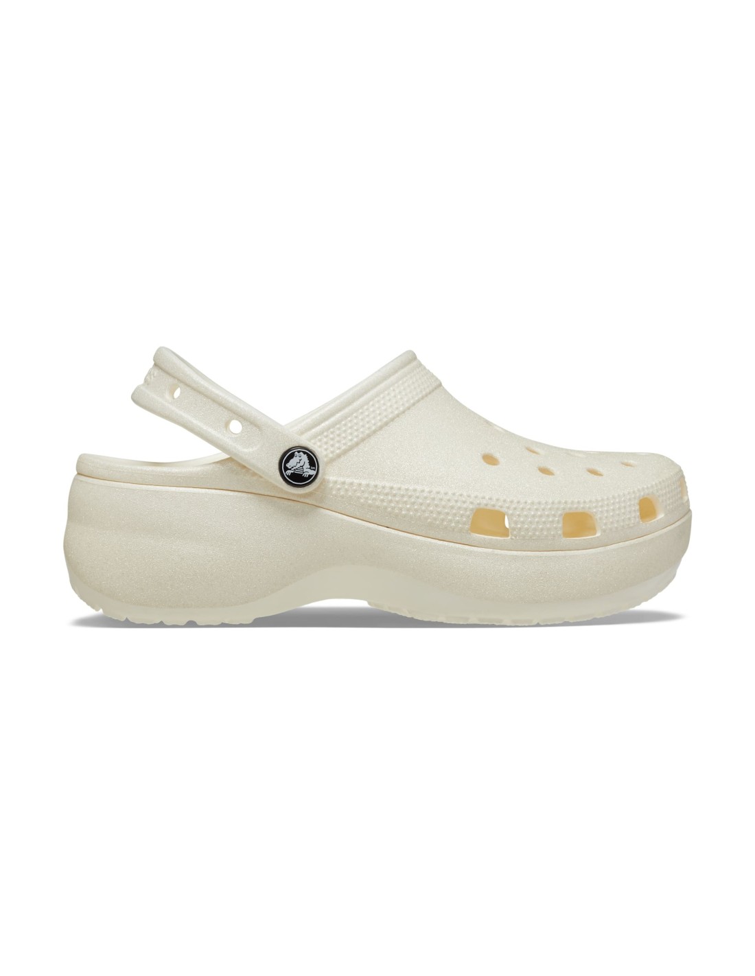 Crocs Classic Platform Glitter Clog W 2072410WV Chalk