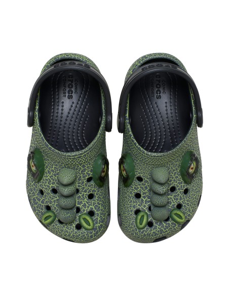 CROCS CLASSIC IAM SCARY DINO CLOG T KIDS BLACK 211372001