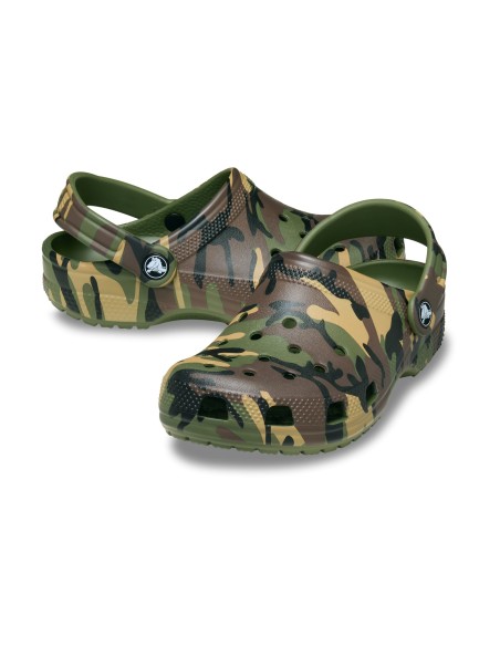 CROCS CLASSIC CAMOUFLAGE CLOG K ARMY GREENMULTI 2118793TC