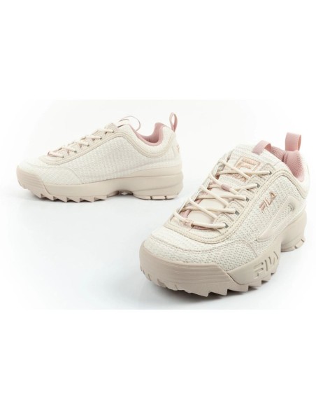 Fila Disruptor women's shoes sports sneakers fashionable beige comfortable