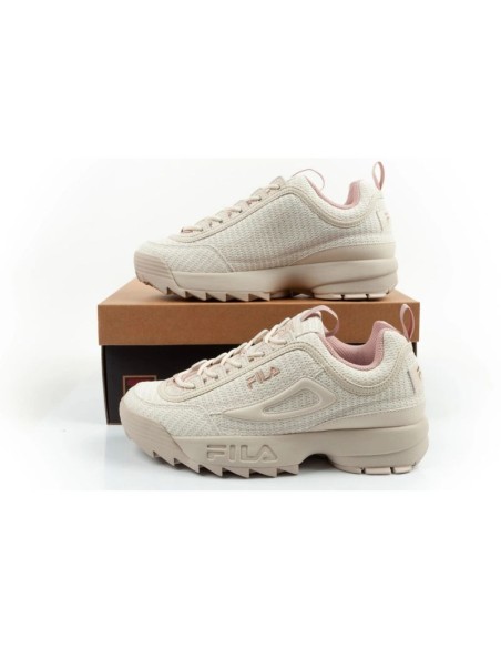 Fila Disruptor women's shoes sports sneakers fashionable beige comfortable