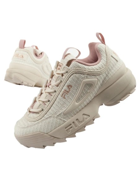 Fila Disruptor women's shoes sports sneakers fashionable beige comfortable