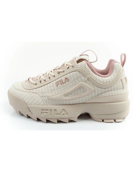 Fila Disruptor women's shoes sports sneakers fashionable beige comfortable