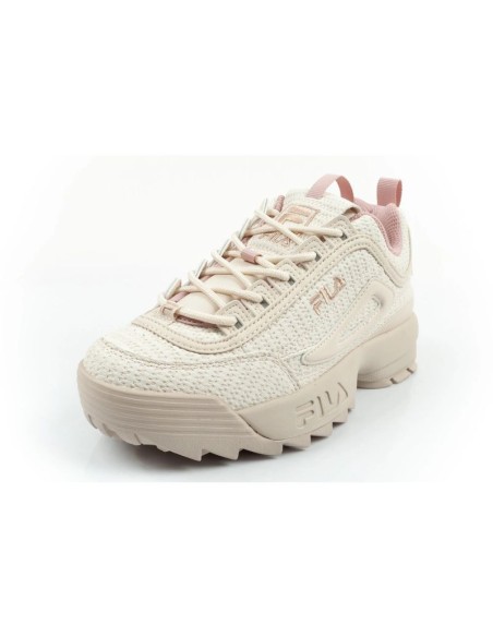 Fila Disruptor women's shoes sports sneakers fashionable beige comfortable