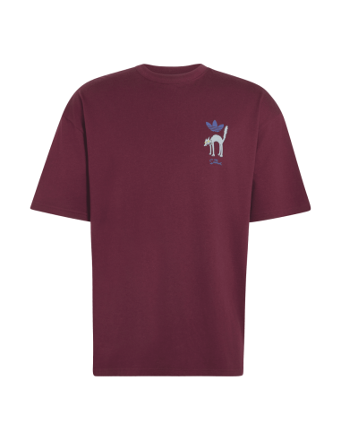 adidas Snowball Graphic Oversized Tshirt Maroon LG5065 MBS