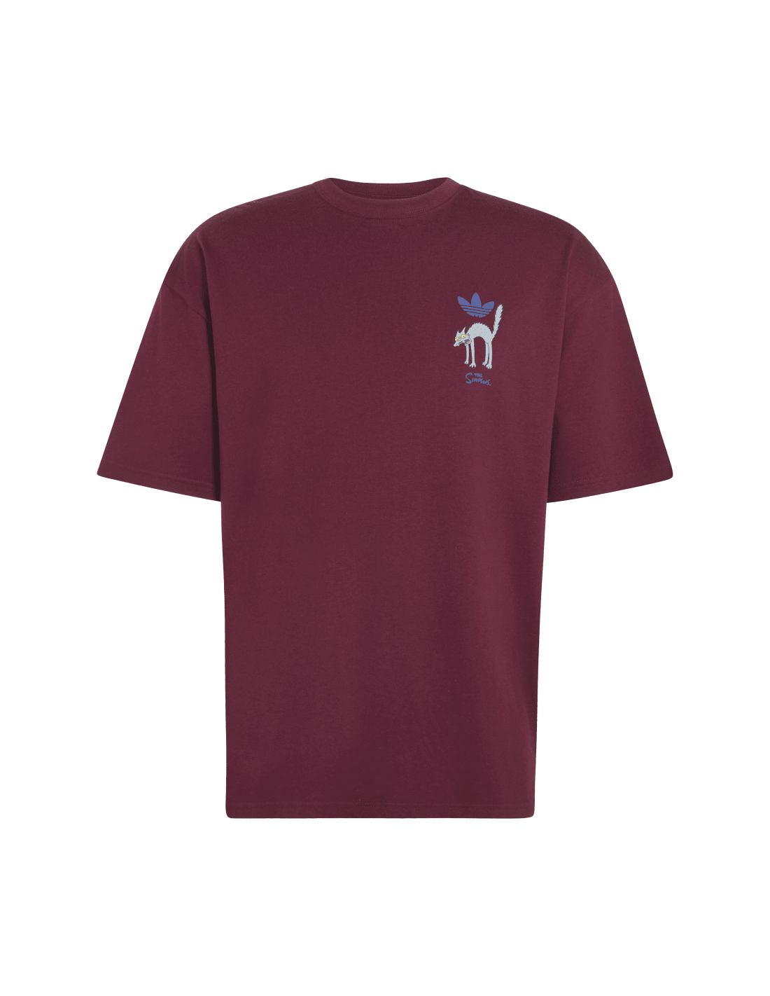 adidas Snowball Graphic Oversized Tshirt Maroon LG5065 