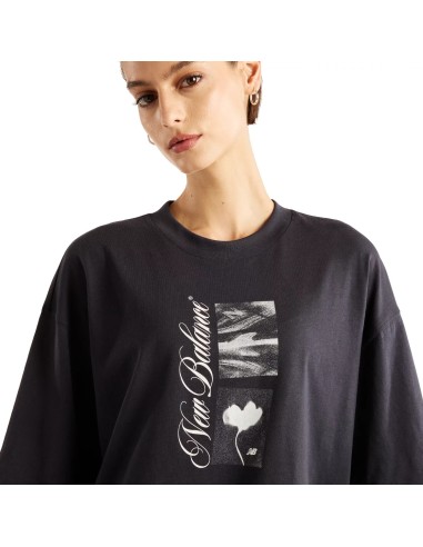 New Balance Pressed Flowers Script Oversized TShirt WT62X7Z9DNT