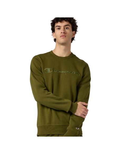 Champion Men's Crewneck Sweatshirt Olive 220272 GS585