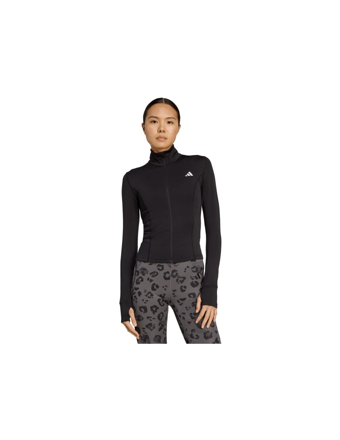 adidas Optime Essentials FullZip Women's Sweatshirt Black JM9185