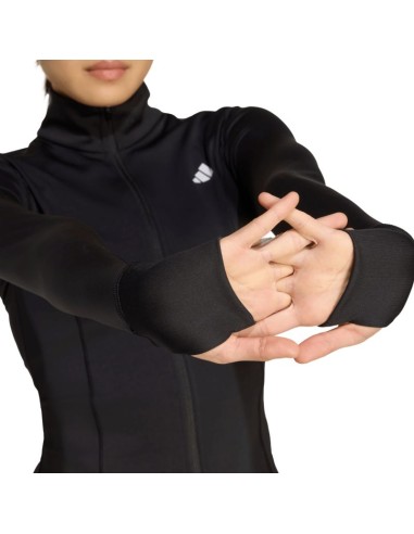 adidas Optime Essentials FullZip Women's Sweatshirt Black JM9185