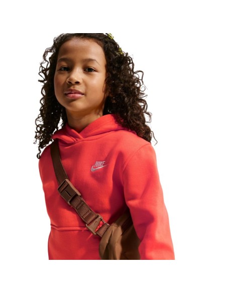 Nike Sportswear Club Fleece Kids' Sweatshirt Orange FD3000 842