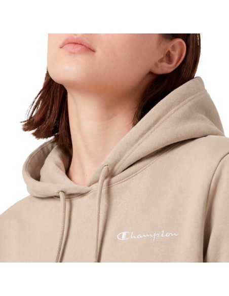 Champion Women's Hoodie Sweatshirt Beige 118404 MS041